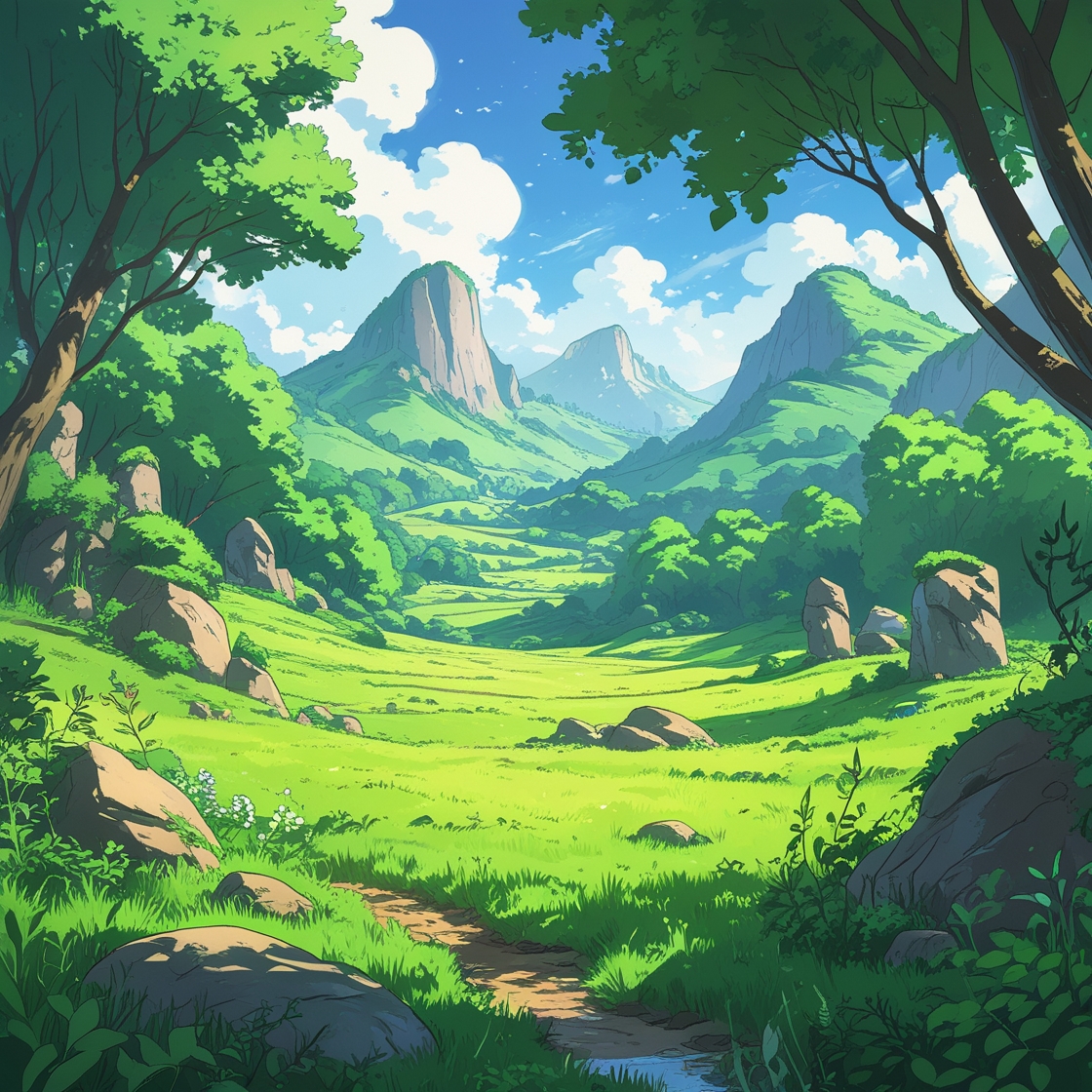 Green Meadow - The Emerald Pastures