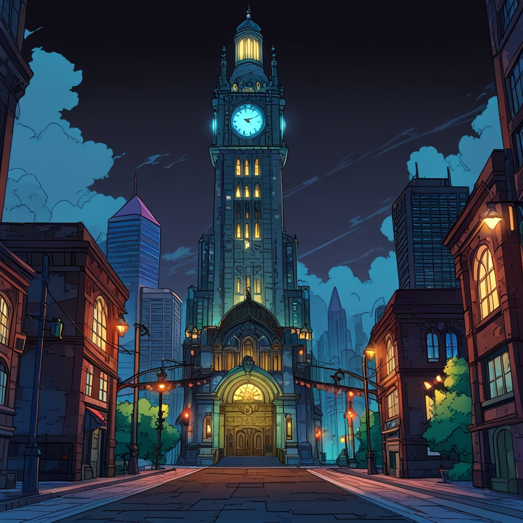 Metropolis City - The Clocktower Spire
