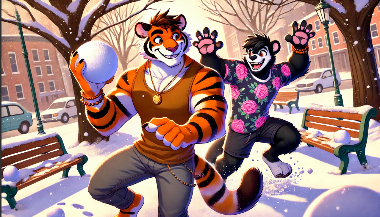 Idyllic Animal Lives - Snowball Fight!