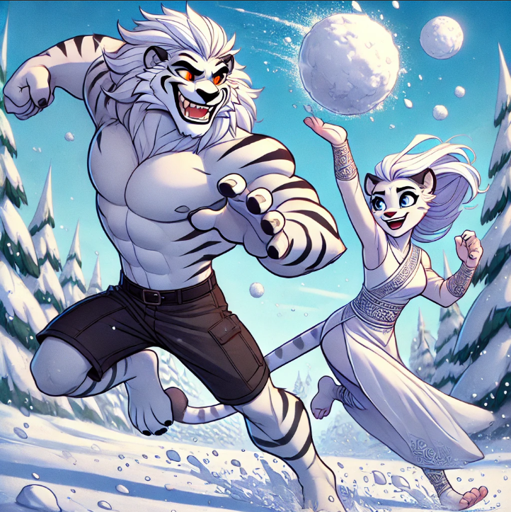 Animal Adventurers and Warriors: Snowball Battle