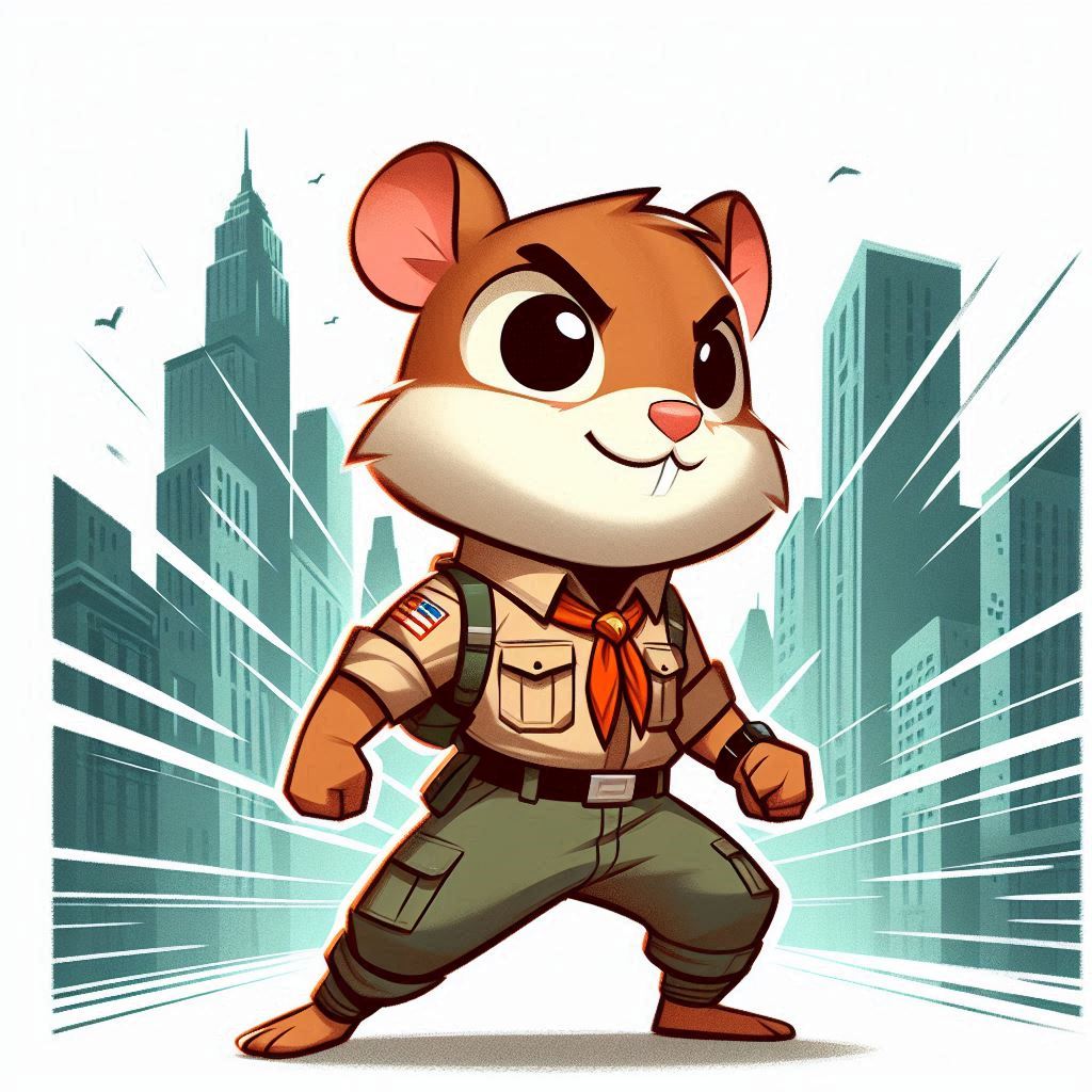 Animal Adventurers and Warriors: Hamster Boy Scout