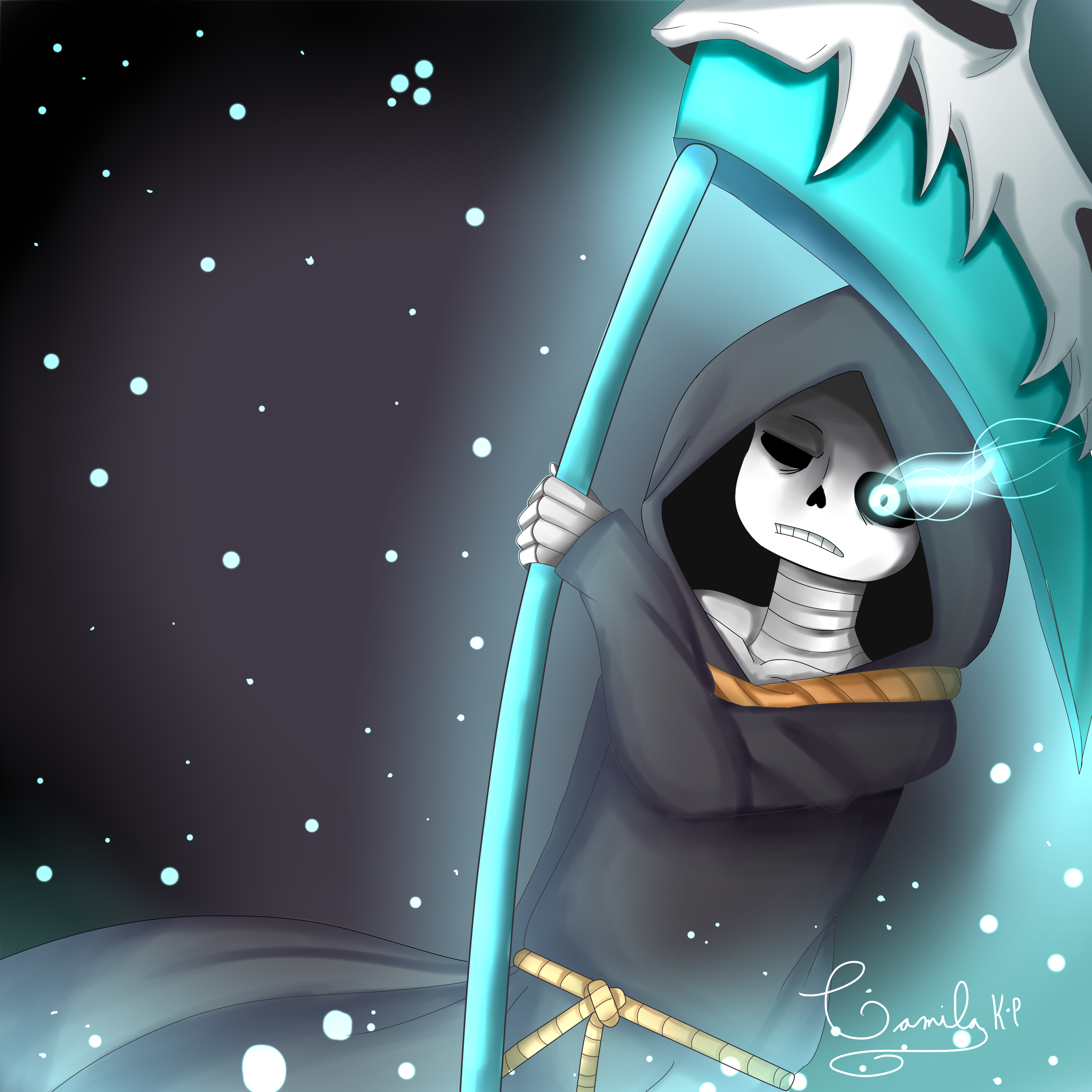 Reaper Sans - Reapertale (by BIfA) by BasedtrovertArtist on DeviantArt