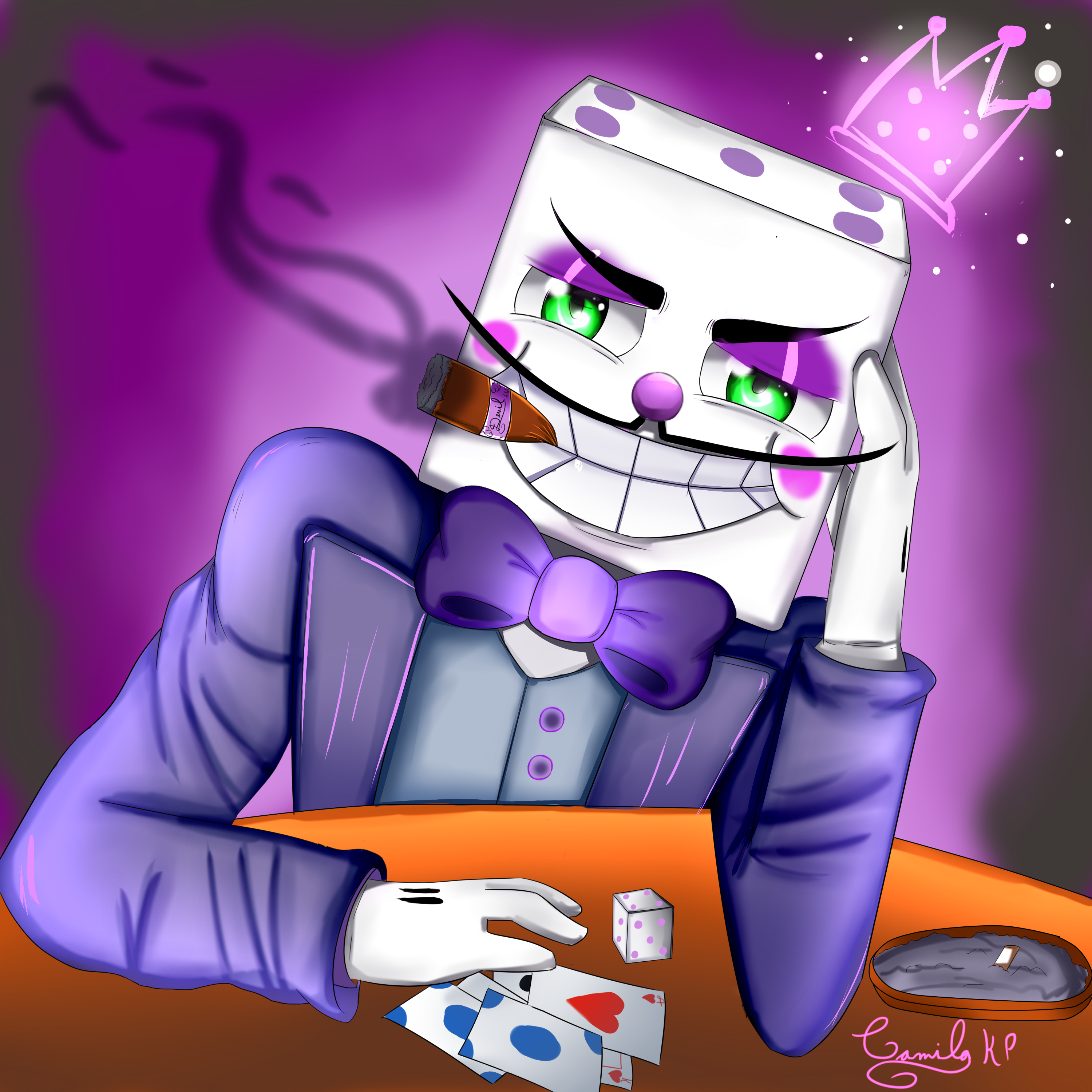 Mr. King Dice - Cuphead fanart