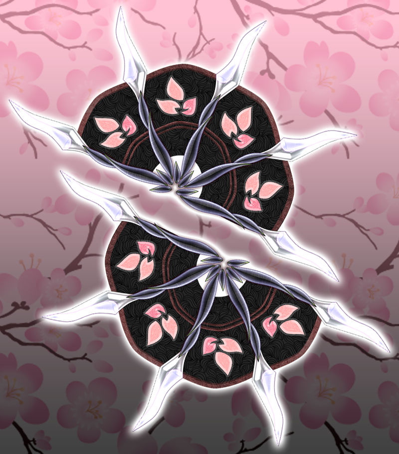 .:*HSV: Medashi's Weapons - Petal Blade Fans*:.