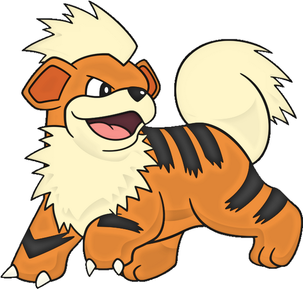 Lithe Anima 058 Growlithe (Anime) by 98bokaj on DeviantArt