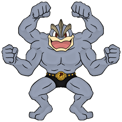 068 Machamp (Anime) by 98bokaj on DeviantArt