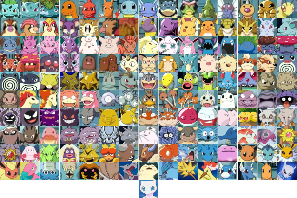 Pokemon Collection - Kanto by 98bokaj on DeviantArt