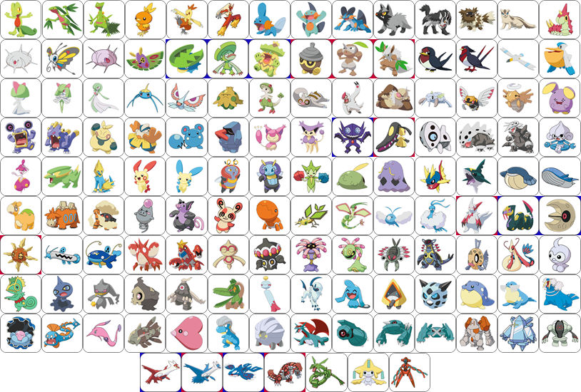 Pokemon Hoenn Region List by 98bokaj on DeviantArt