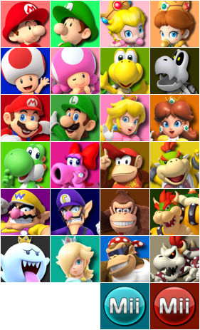 Mario Kart Wii (2008) - Characters By 98Bokaj On Deviantart