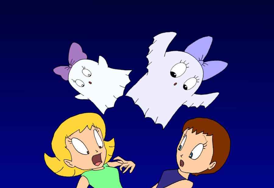 Two Ghosts scares the girls by 98bokaj on DeviantArt