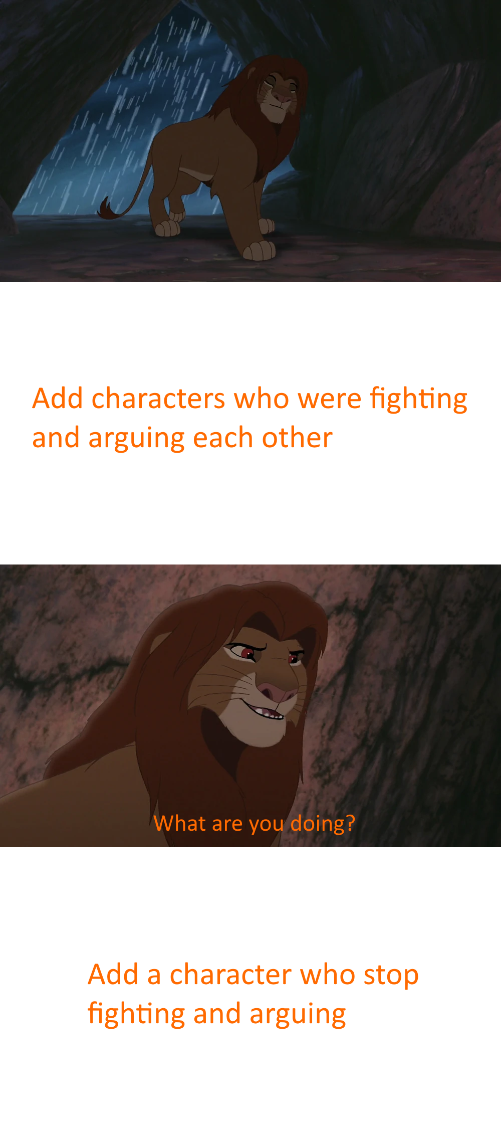 Simba want who to ask doing meme blank by 98bokaj on DeviantArt