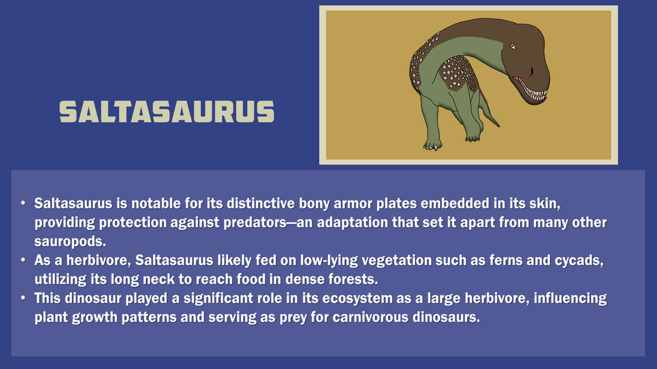Saltasaurus Tooth DK Fact Card - Saltasaurus by 98bokaj on DeviantArt