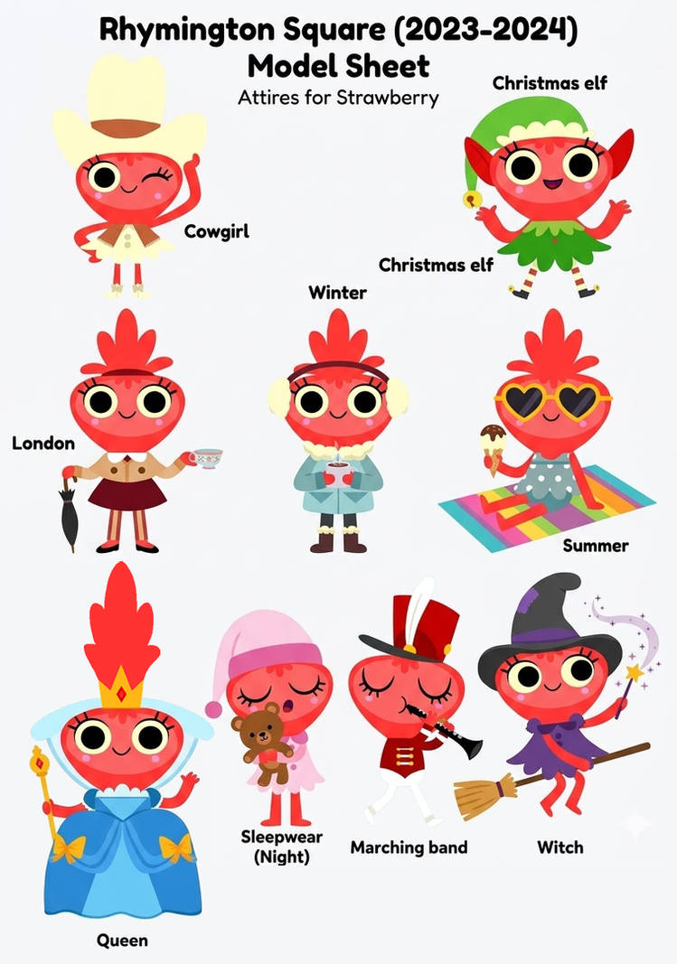 Rhymington Square - Strawberry Attires by 98bokaj on DeviantArt