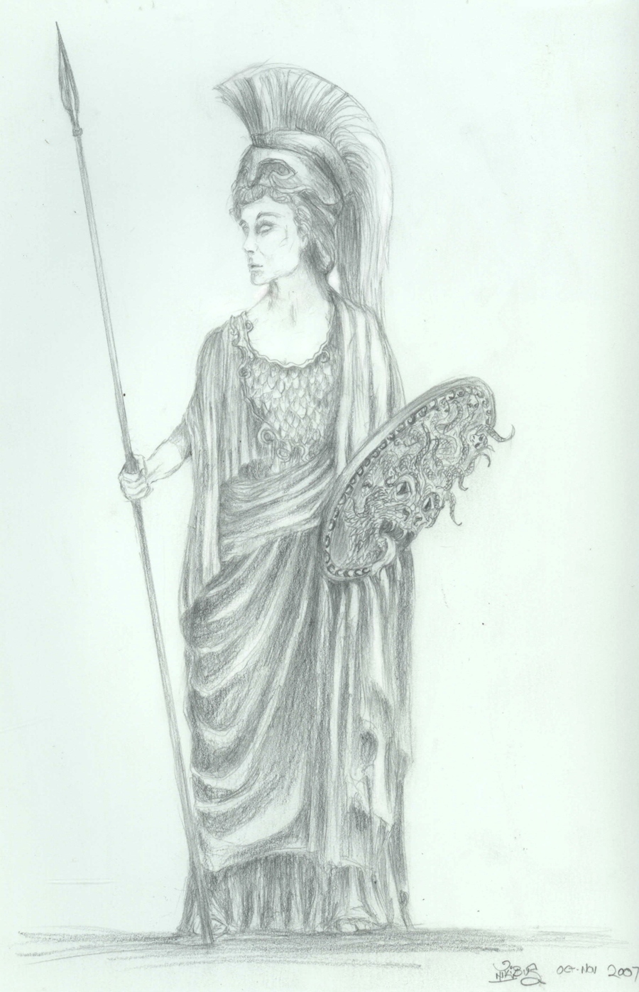 Pallas Athena Statue By Inkibus On Deviantart