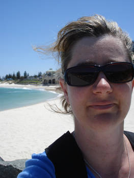 Aussie Sheila at the Beach