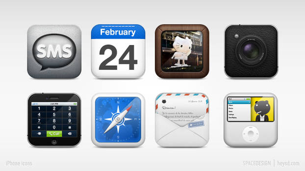 iPhone replacement icon set