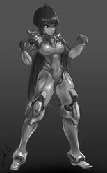 Random Mech - cyborg character