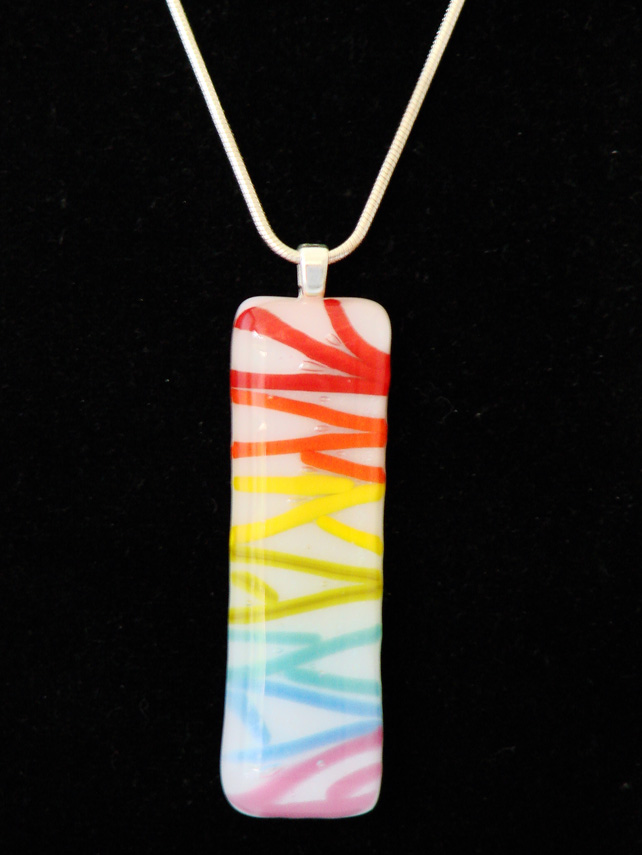 Rainbow in Glass Pendant