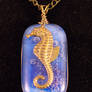 Seahorse Bubbles Fused Glass