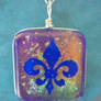 Fleur De Lis Fused Glass