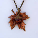 Gathered Nature Necklace by FusedElegance