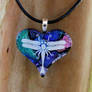 Dragonfly Love Fused Glass