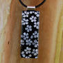 Silver Blossoms Fused Glass