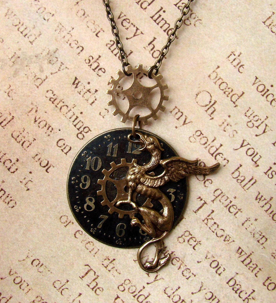 Steampunk Griffon Necklace