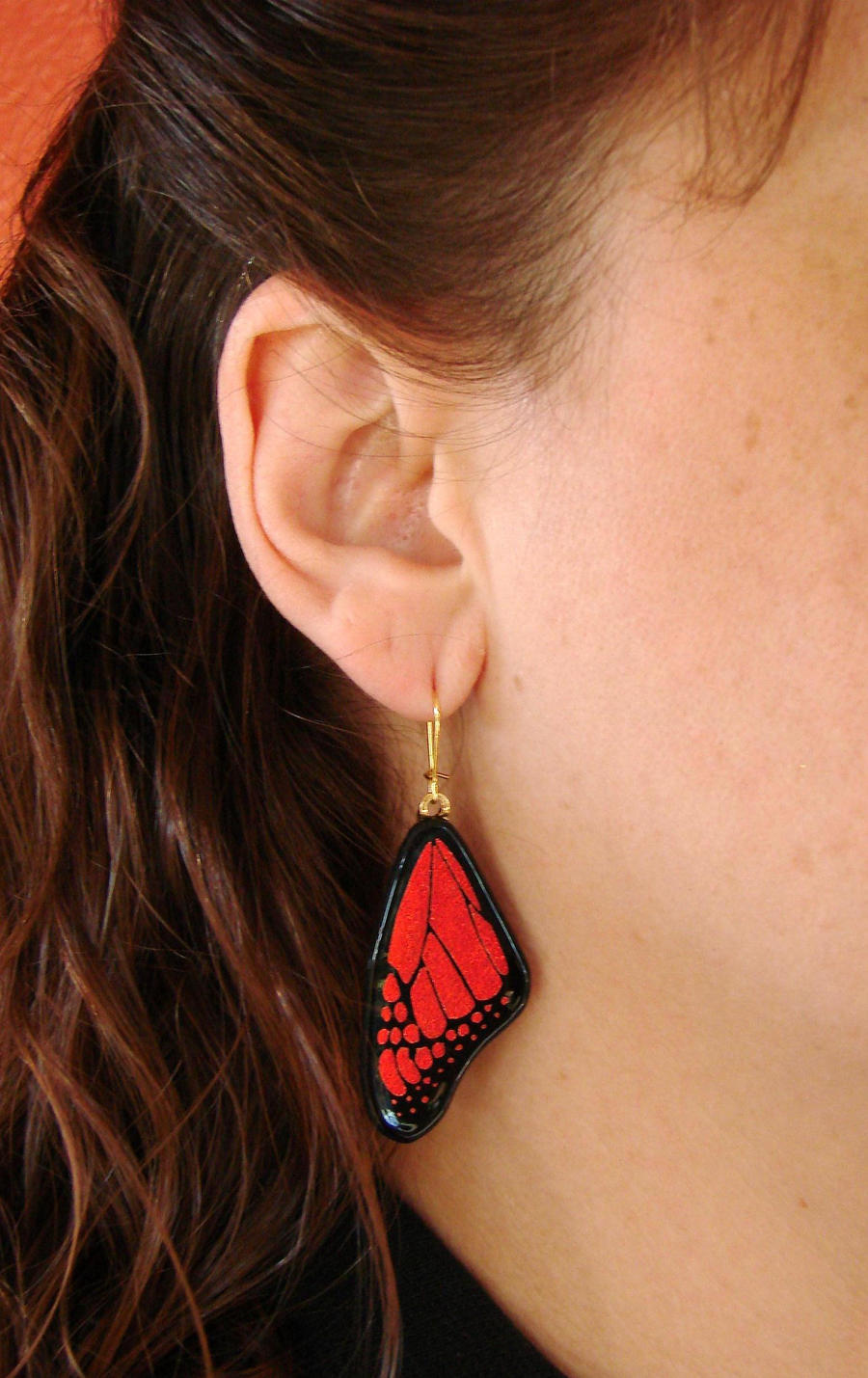 Glass Monarch Large Earrings 2