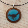 Little Bird Fused Glass Pendant