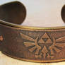Zelda Triforce Brass Bracelet