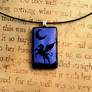 Pegasus Night Fused Glass Pendant