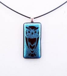 Owl Fused Glass Pendant