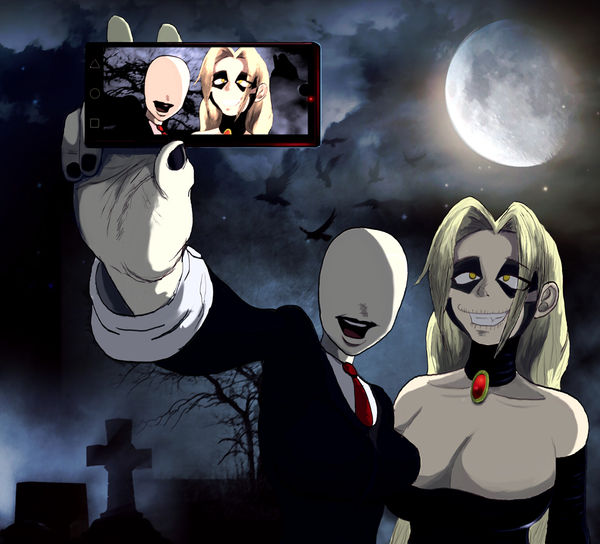 Pandora and Slender Woman Selfie (Requested)