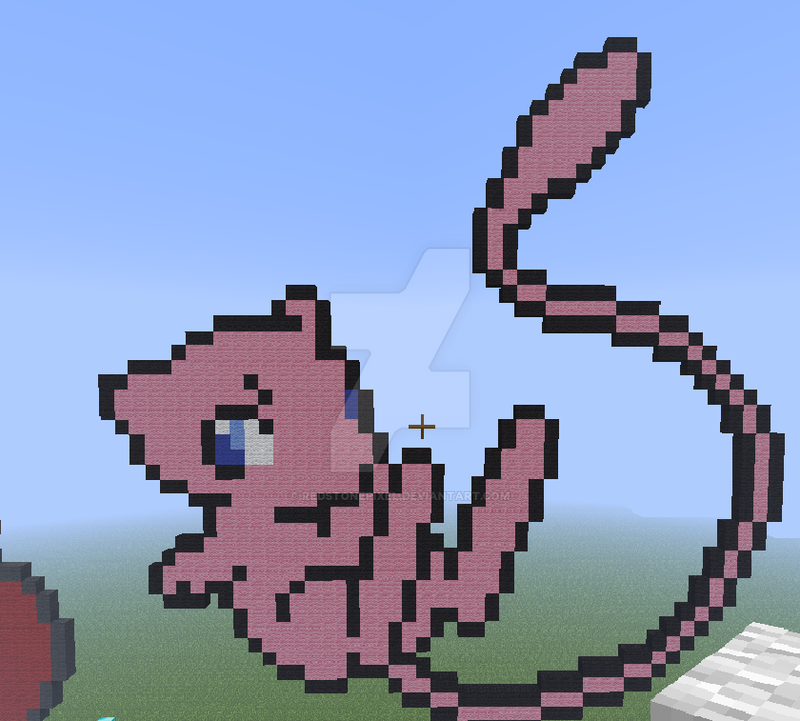 Mew Pixel Art by RedstonePixel on DeviantArt