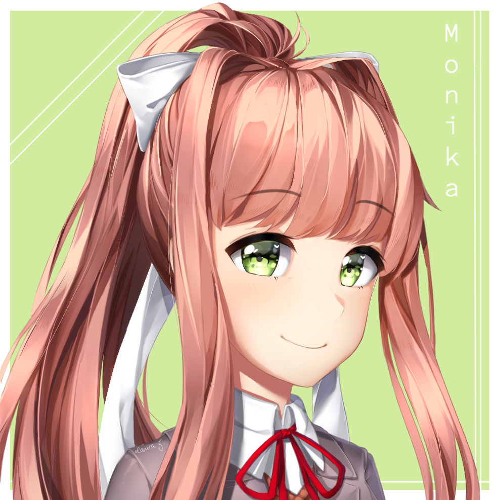 Ddlc Monika By Sasoura On Deviantart