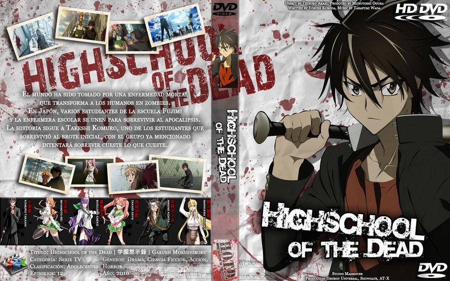 High School of The Dead - Season 01 DVD COVER by rapt0r86 on
