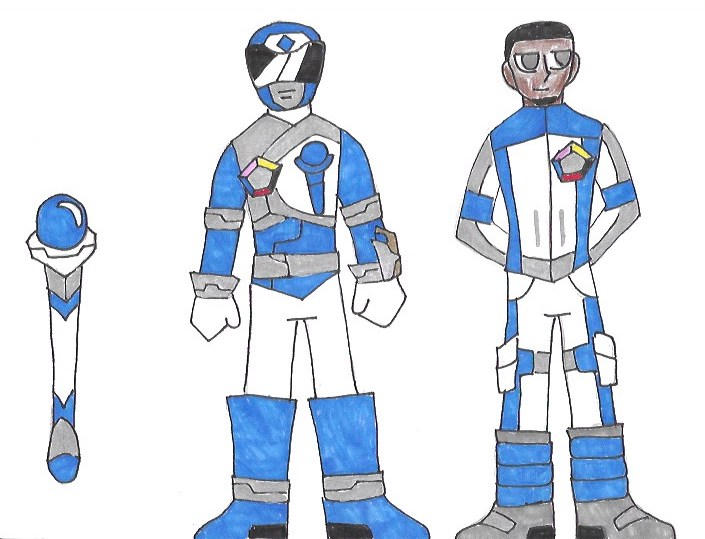 Police Strikeforce Raptor Ranger Blue Power Rangers Strikeforce: Blue Mystic by Starfighteromega on DeviantArt
