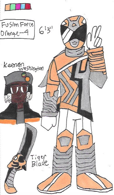 Power Rangers Fusion Force: Orange-4 by Starfighteromega on DeviantArt