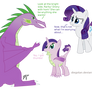 Rarity x Spike drony kid xover