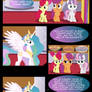 CMC and Princess Celestia in ''Notorious Ponies''