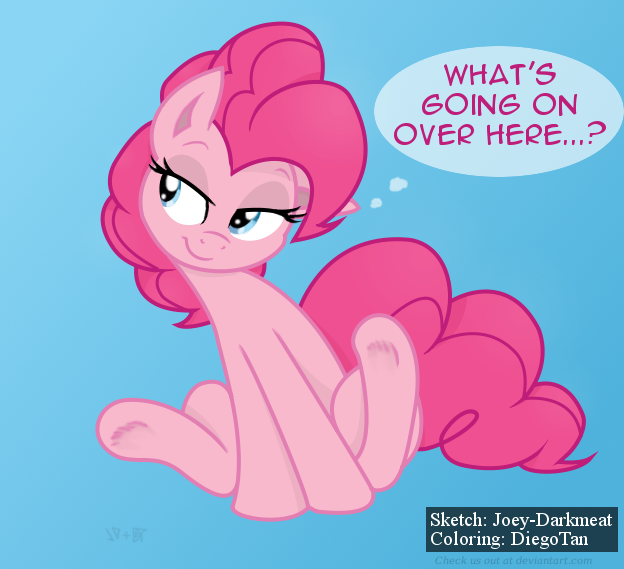 Curious Pinkie Pie color'd