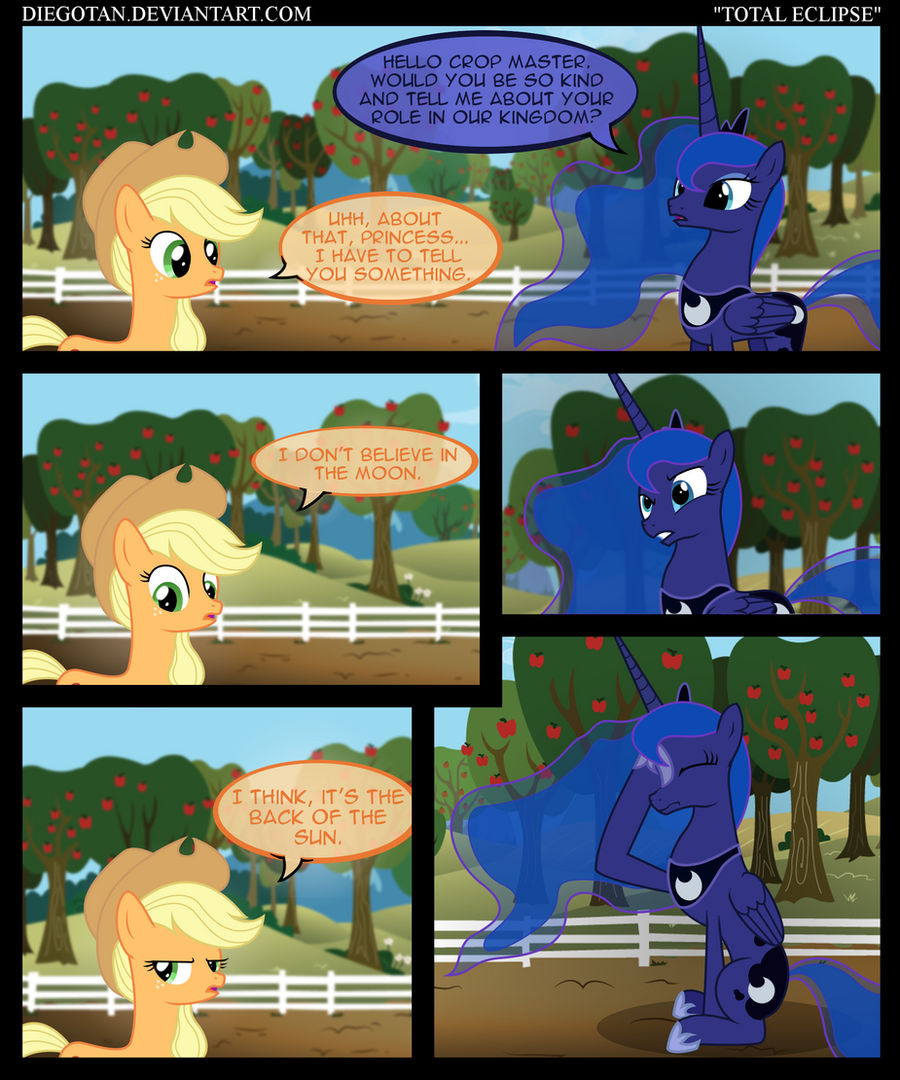 Applejack and Luna in ''Total Eclipse''