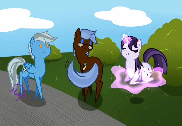 Cute little ponies doing some cute things~