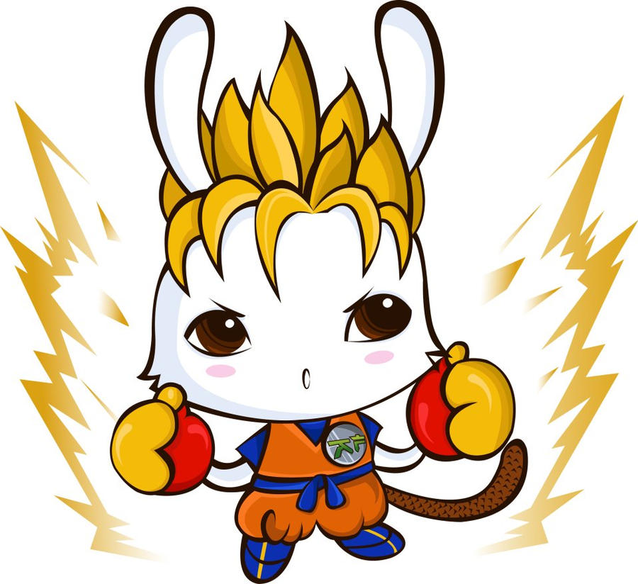 Rabbit Goku by Aichin on DeviantArt