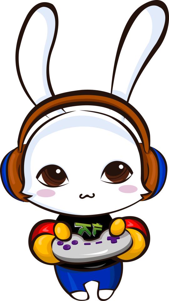 Gamer Rabbit by Aichin on DeviantArt