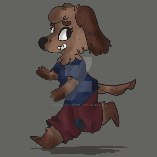 Running Doggo Running Doggo by PaigeDeIllustration on DeviantArt