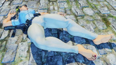 Chunli Barefoot Toe Spread Policewoman Interpol Ag