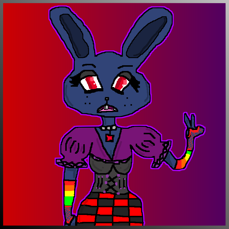 belinda the emo/goth depressed bunny