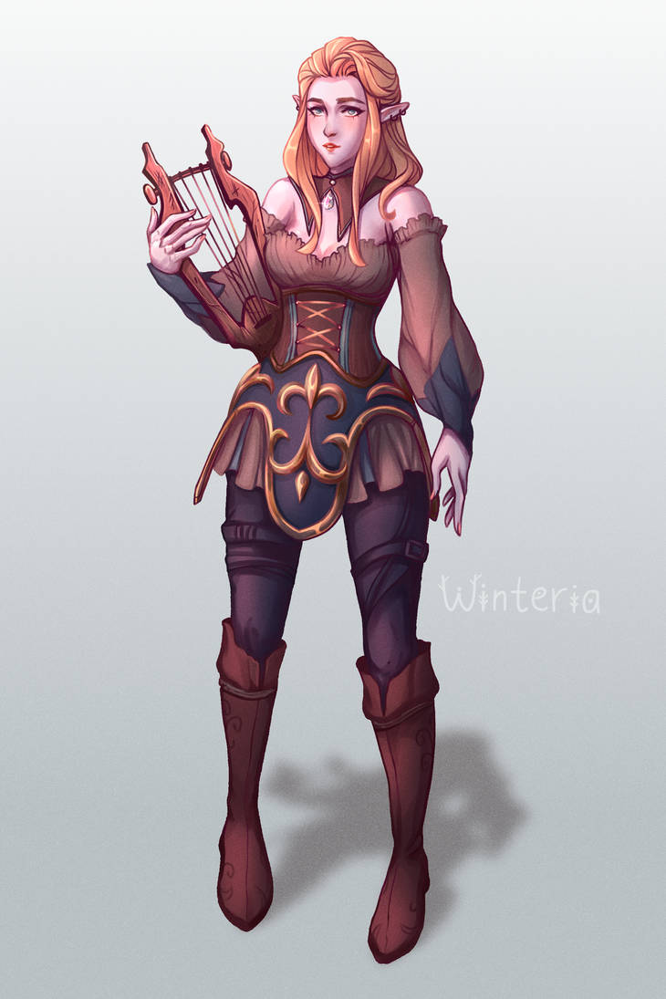 My DND halfelf character by Winterria on DeviantArt